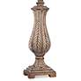 Regency Hill 25" Antique Gold Leaves Petite Vase Table Lamp in scene