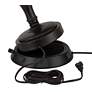 5_Regency Hill 25" Bronze Table Lamp with Dimmable USB Workstation Base more views