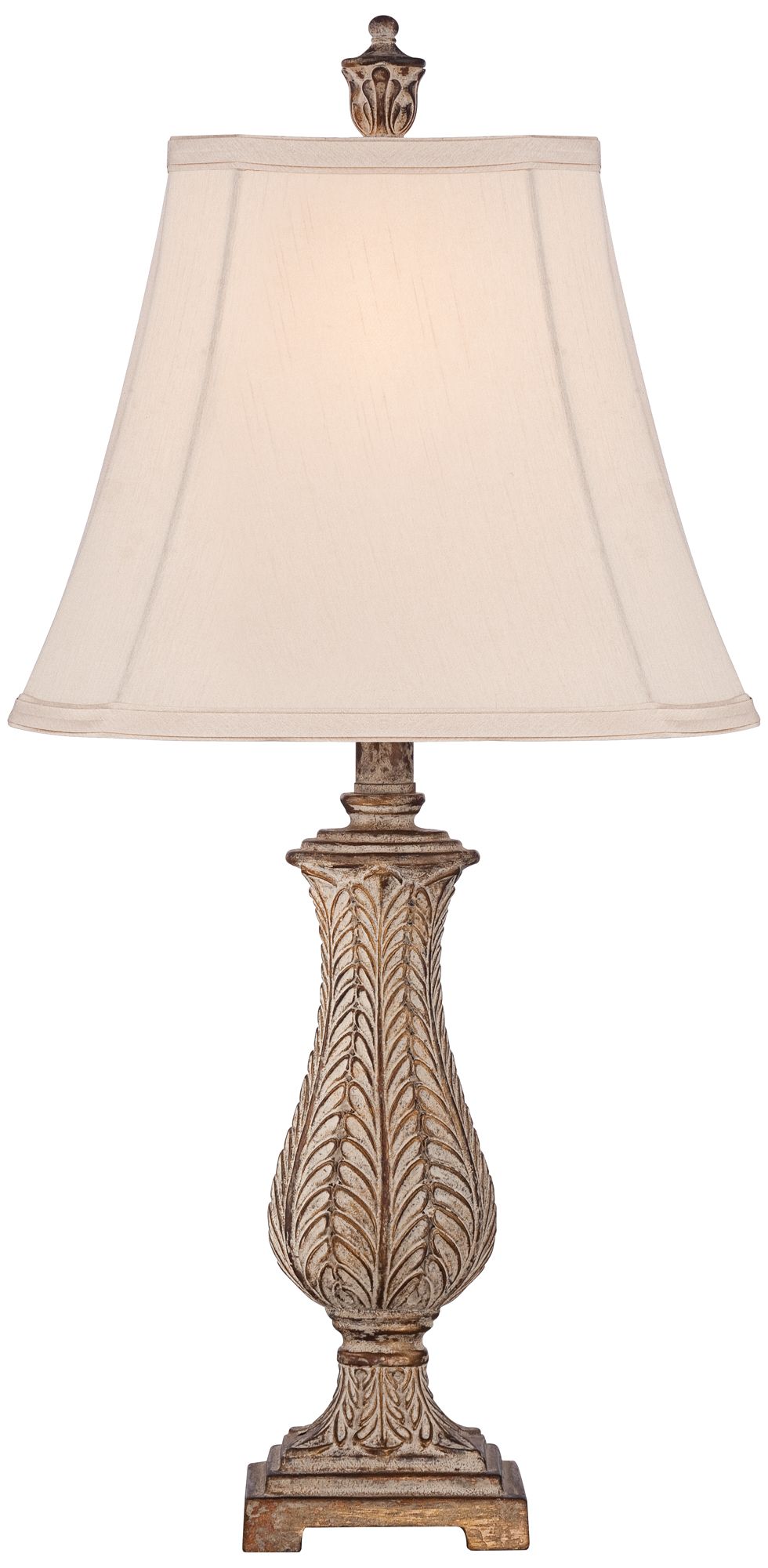 Regency Hill 25" Karina Antique Gold Leaves Petite Vase Table Lamp in scene