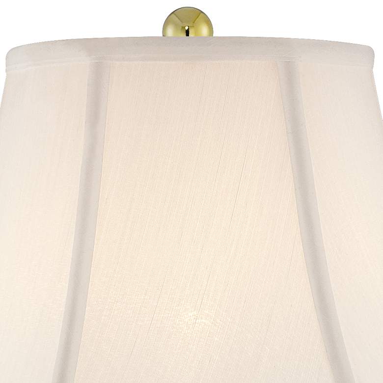 Image 3 Regency Hill 26 1/2" Brass and Cut Glass Urn Table Lamps Set of 2 more views