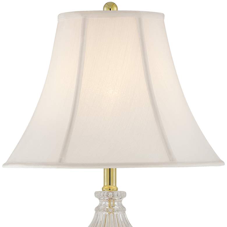 Image 4 Regency Hill 26 1/2" Brass and Cut Glass Urn Table Lamps Set of 2 more views