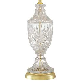Image5 of Regency Hill 26 1/2" Brass and Cut Glass Urn Table Lamps Set of 2 more views