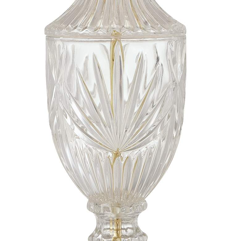 Image 6 Regency Hill 26 1/2" Brass and Cut Glass Urn Table Lamps Set of 2 more views