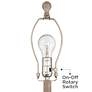 3_Regency Hill 26 1/2" High White-Washed Faux Wood Table Lamps Set of 2 more views