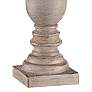 4_Regency Hill 26 1/2" High White-Washed Faux Wood Table Lamps Set of 2 more views