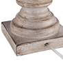 5_Regency Hill 26 1/2" High White-Washed Faux Wood Table Lamps Set of 2 more views
