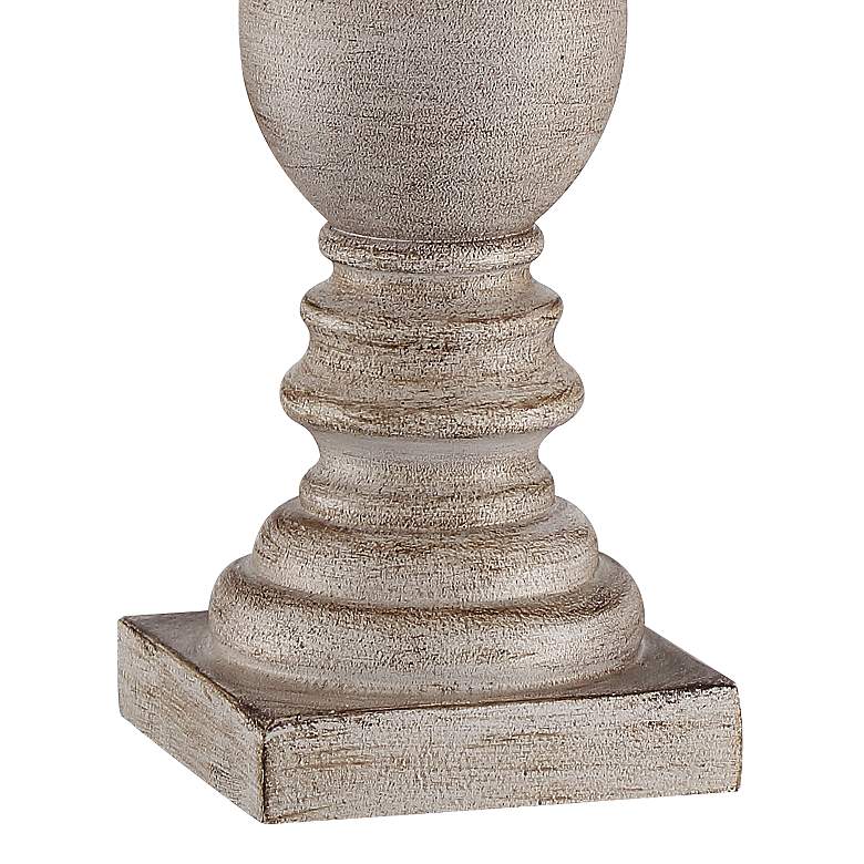 Image 5 Regency Hill 26 1/2" High White-Washed Faux Wood Table Lamps Set of 2 more views