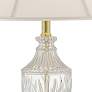 Regency Hill 26 1/2" Traditional Brass and Cut Glass Table Lamp