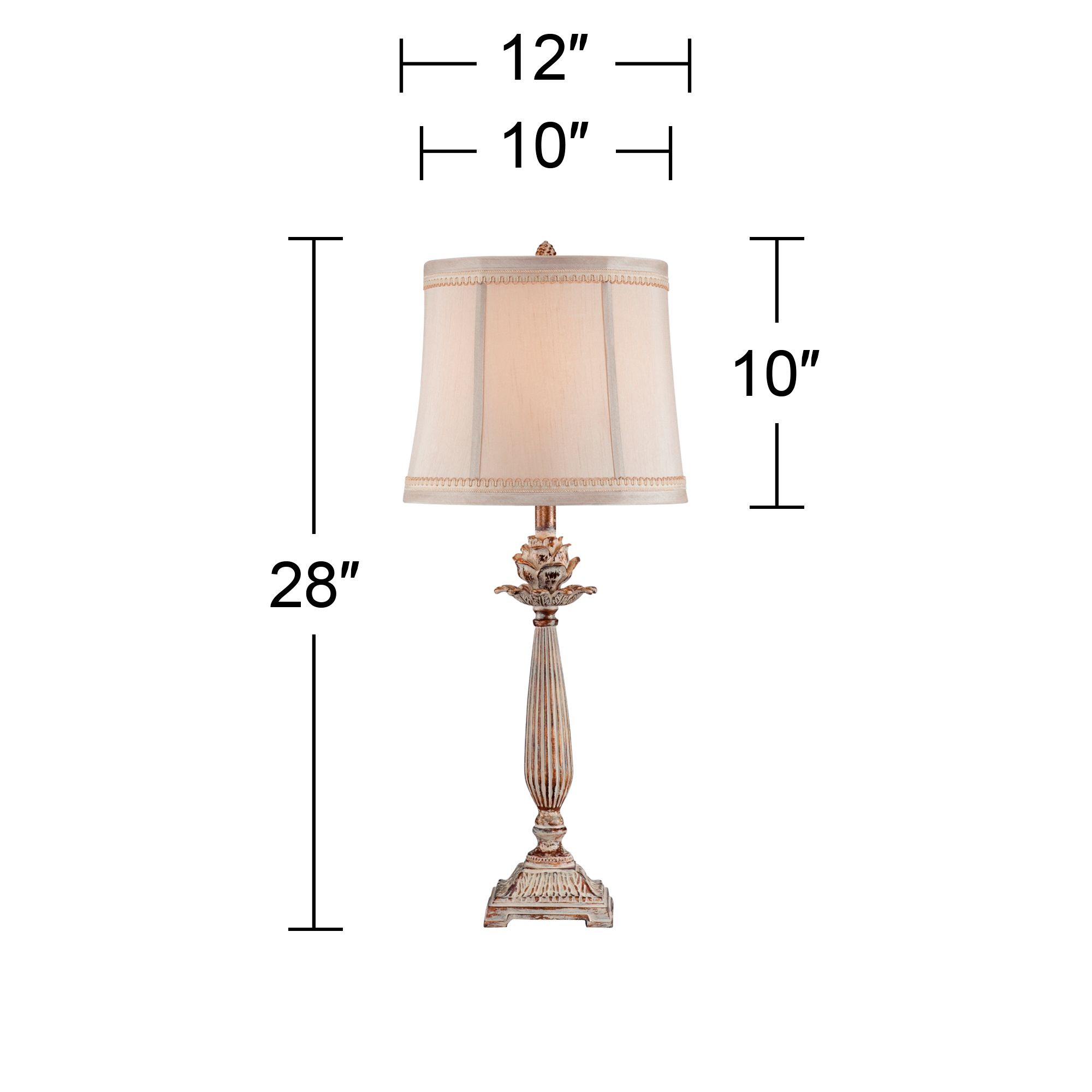 Regency Hill 28" High Petite Artichoke Font Table Lamps Set of 2