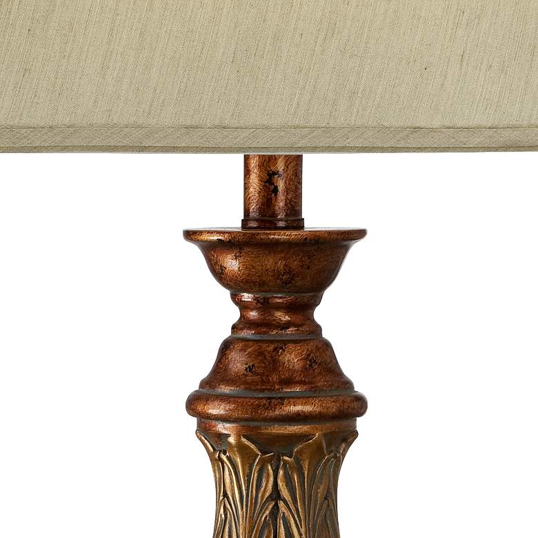 Image 4 Regency Hill 29 inch High Two-Tone Gold Table Lamps Set of 2 with Dimmers more views