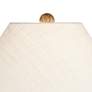 Thumbnail3 of Regency Hill 30 1/4" High Rustic Faux Wood Urn Profile Table Lamp more views