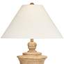 Thumbnail4 of Regency Hill 30 1/4" High Rustic Faux Wood Urn Profile Table Lamp more views