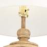 5_Regency Hill 30 1/4" High Rustic Faux Wood Urn Profile Table Lamp more views