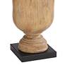 6_Regency Hill 30 1/4" High Rustic Faux Wood Urn Profile Table Lamp more views