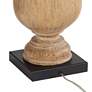 7_Regency Hill 30 1/4" High Rustic Faux Wood Urn Profile Table Lamp more views