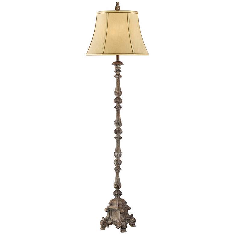 Image 3 Regency Hill 62 inch Traditional French Candlestick Faux Wood Floor Lamp