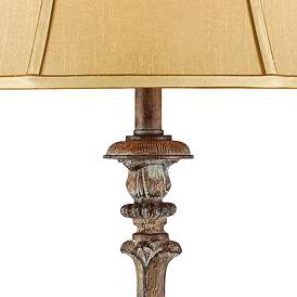 Image4 of Regency Hill 62" Traditional French Candlestick Faux Wood Floor Lamp more views