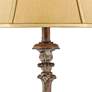 Regency Hill 62" Traditional French Candlestick Faux Wood Floor Lamp in scene