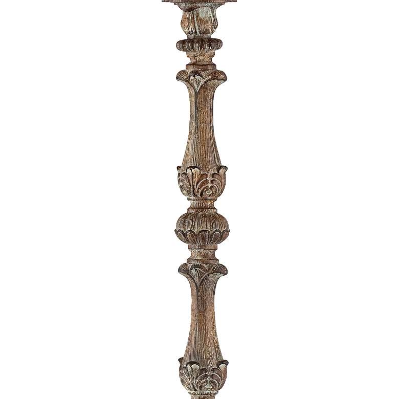 Image 6 Regency Hill 62 inch Traditional French Candlestick Faux Wood Floor Lamp more views