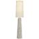 Regency Hill 65 1/2" Leisa Sand Finish Modern Floor Lamp