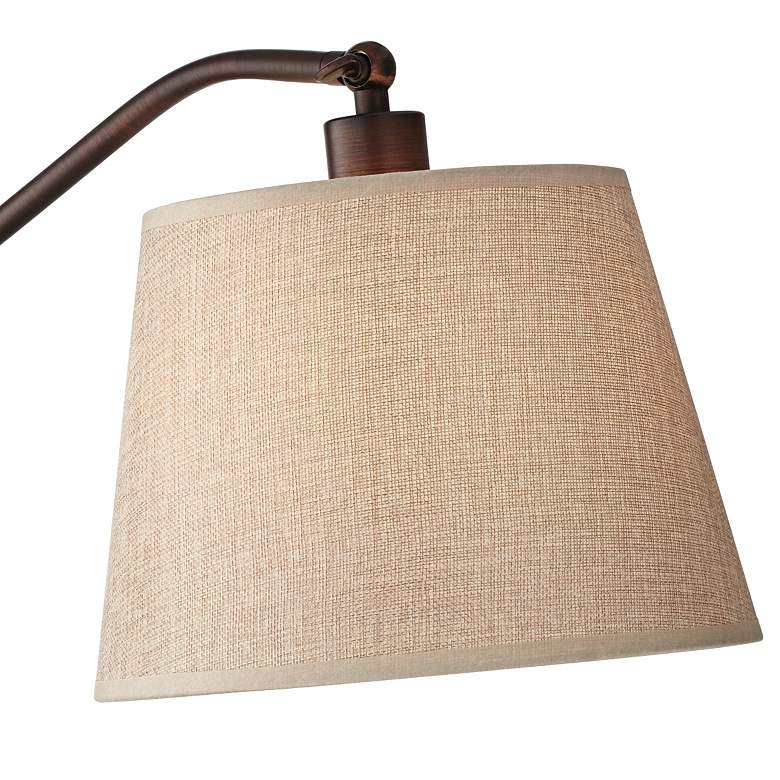 Image 4 Regency Hill Adley Adjustable Height Bronze Downbridge Arm Desk Lamp more views