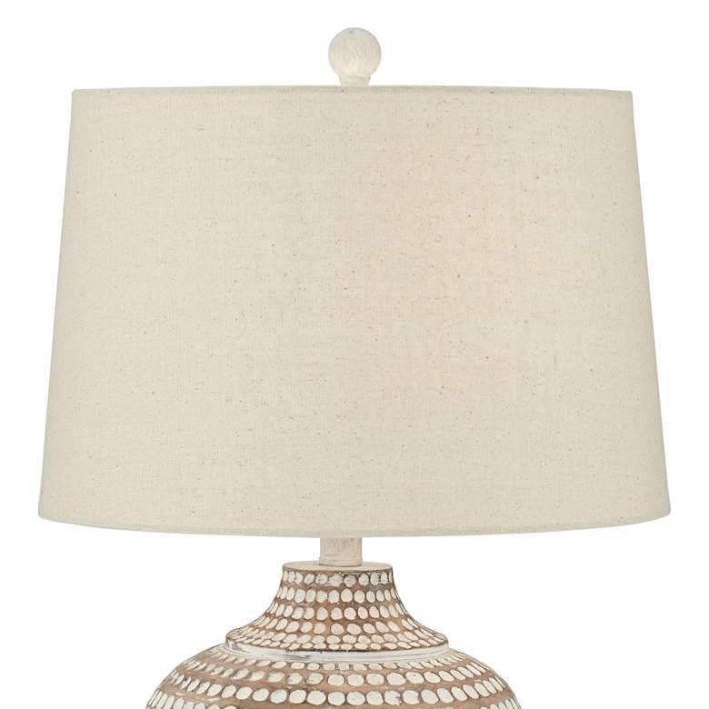 Image 3 Regency Hill Alese 23 1/2" Textured Dot Jug Table Lamps Set of 2 more views
