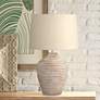 6_Regency Hill Alese 23 1/2" Textured Dot Jug Table Lamps Set of 2 more views