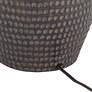 7_Regency Hill Alese 25 1/2" Earthen Brown Hammered Base Table Lamp more views