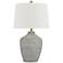Regency Hill Alese 25 1/2" Modern Gray Wash Jug Table Lamp