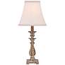 Regency Hill Alicia 18" High Antique Gold Candlestick Table Lamp in scene