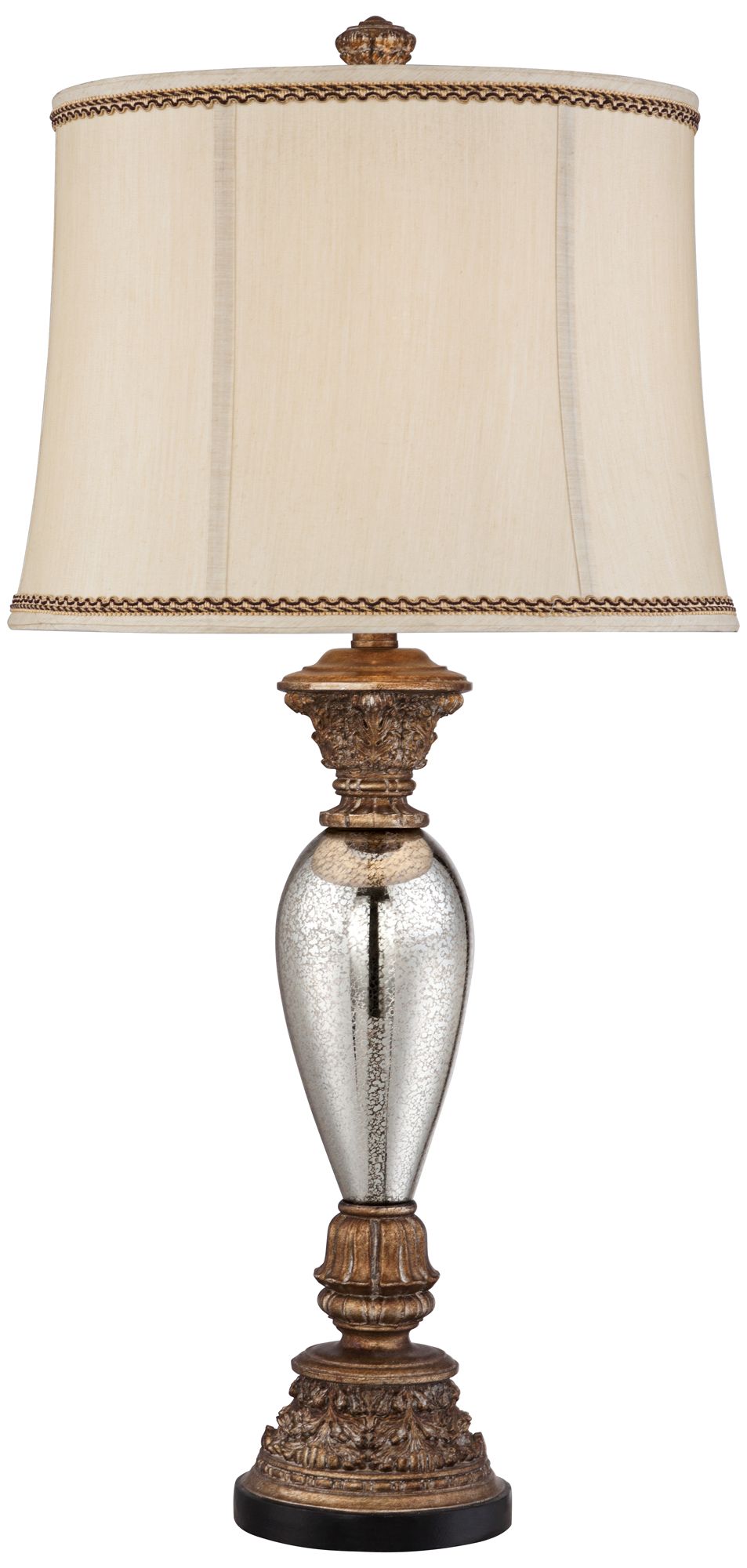 Image 2 Regency Hill Alsace 32 1/2" Bronze and Mercury Glass Table Lamp
