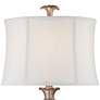 Regency Hill Alyson Traditional Pinched Shade and Mercury Glass Table Lamp in scene
