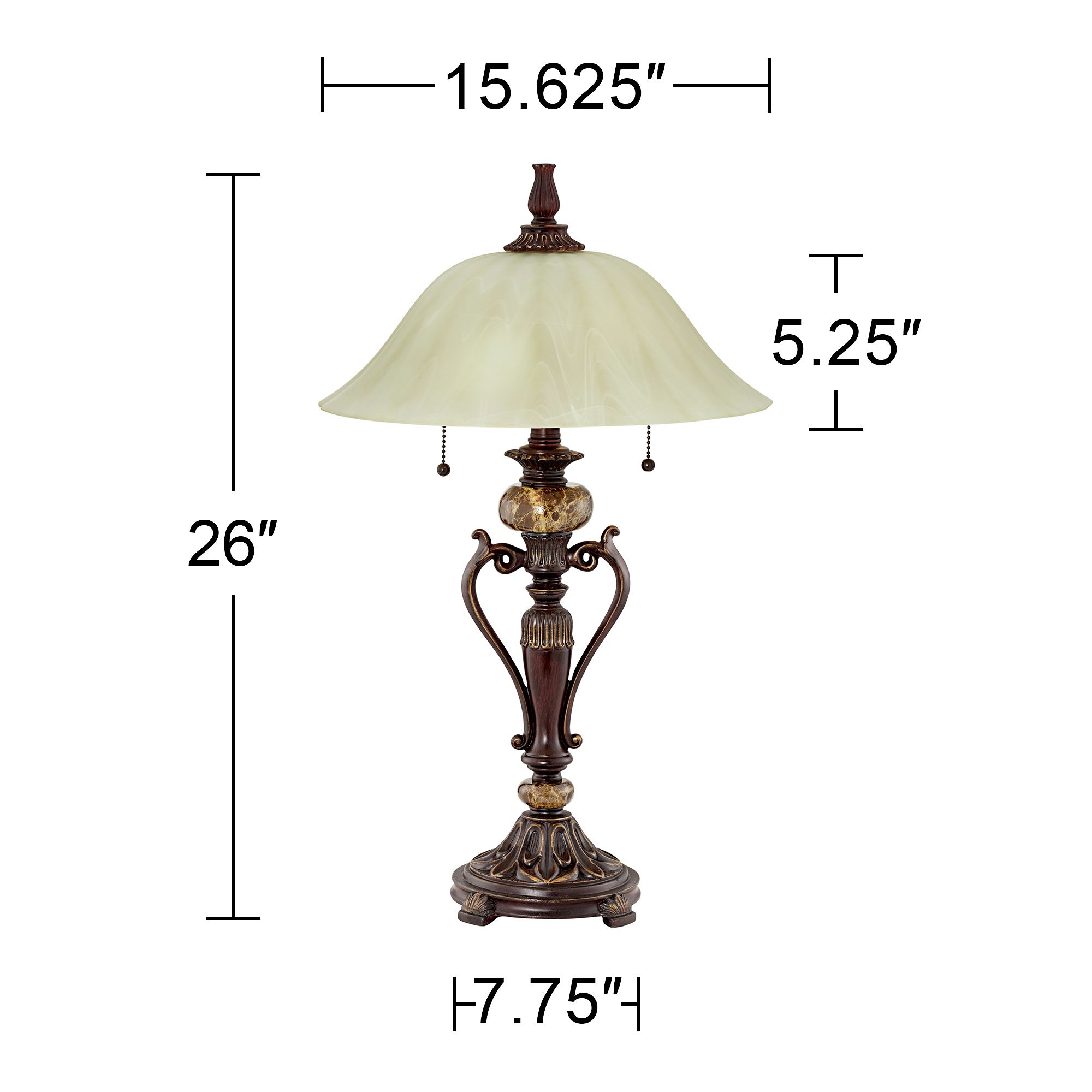 Image 7 Regency Hill Amor 26" High Bronze Traditional Table Lamps Set of 2 more views