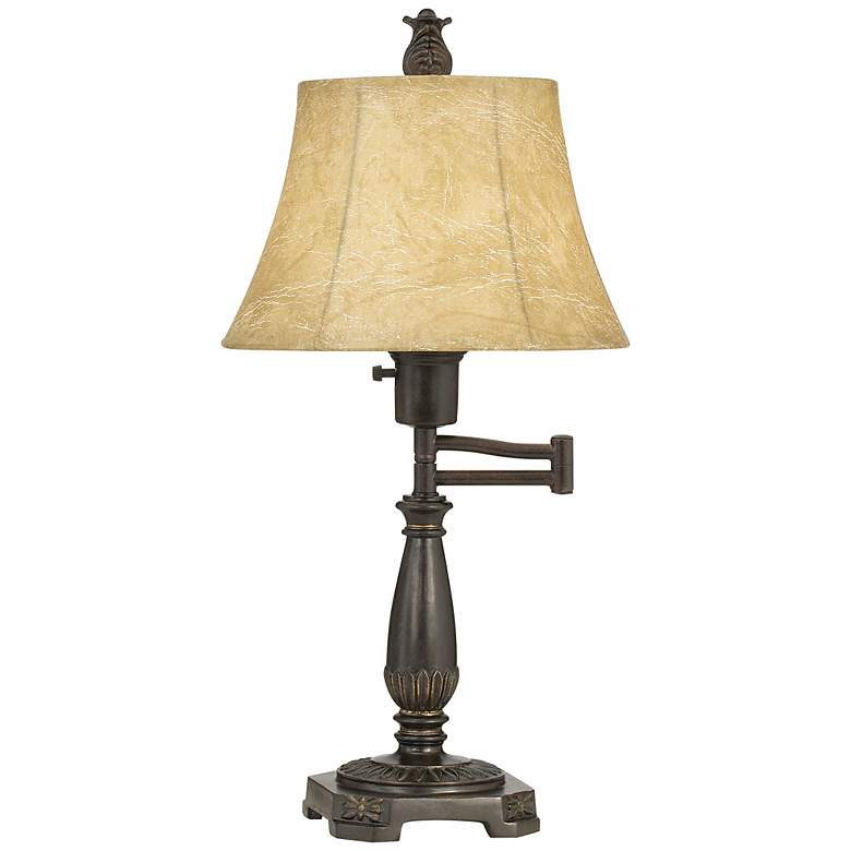 Image 2 Regency Hill Andrea 22 1/2" Bronze Adjustable Swing Arm Desk Lamp