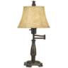 Regency Hill Andrea Bronze Finish Adjustable Swing Arm Desk Lamp
