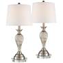 1_Regency Hill Arden 26" Twist Mercury Glass Lamps with Acrylic Risers