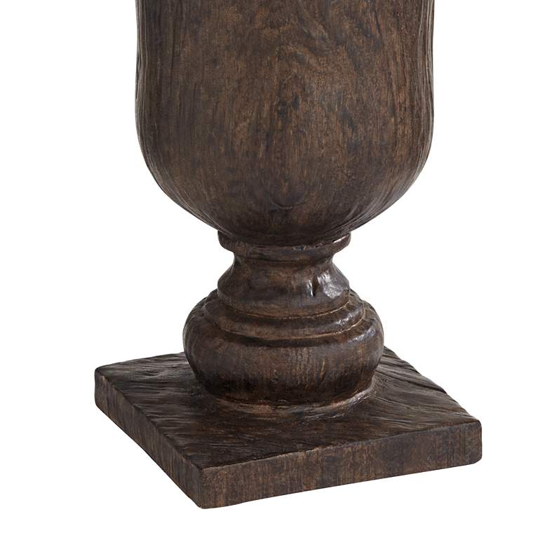 Image 6 Regency Hill Arden 32" High Faux Dark Oak Wood Traditional Table Lamp more views