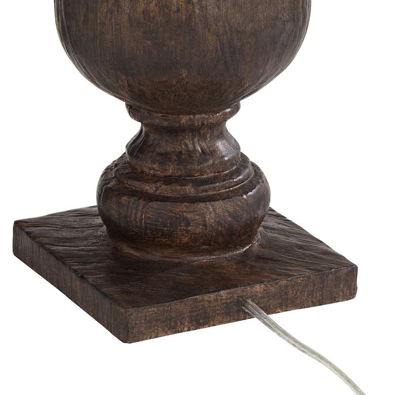 Image 7 Regency Hill Arden 32" High Faux Dark Oak Wood Traditional Table Lamp more views