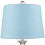 Regency Hill Arden Blue Shade Twist Glass Table Lamps Set of 2