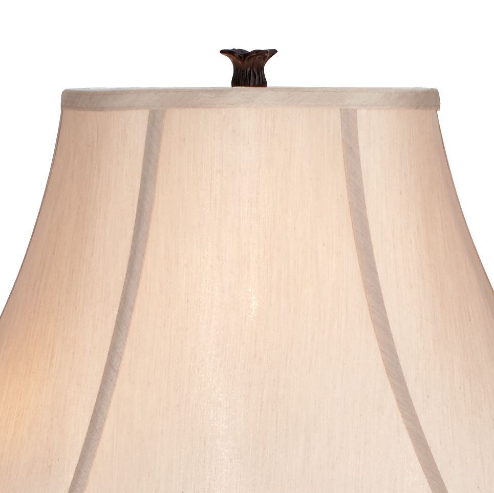 Image 3 Regency Hill Astor 63" High Bronze Tortoise Shell Font Floor Lamp more views