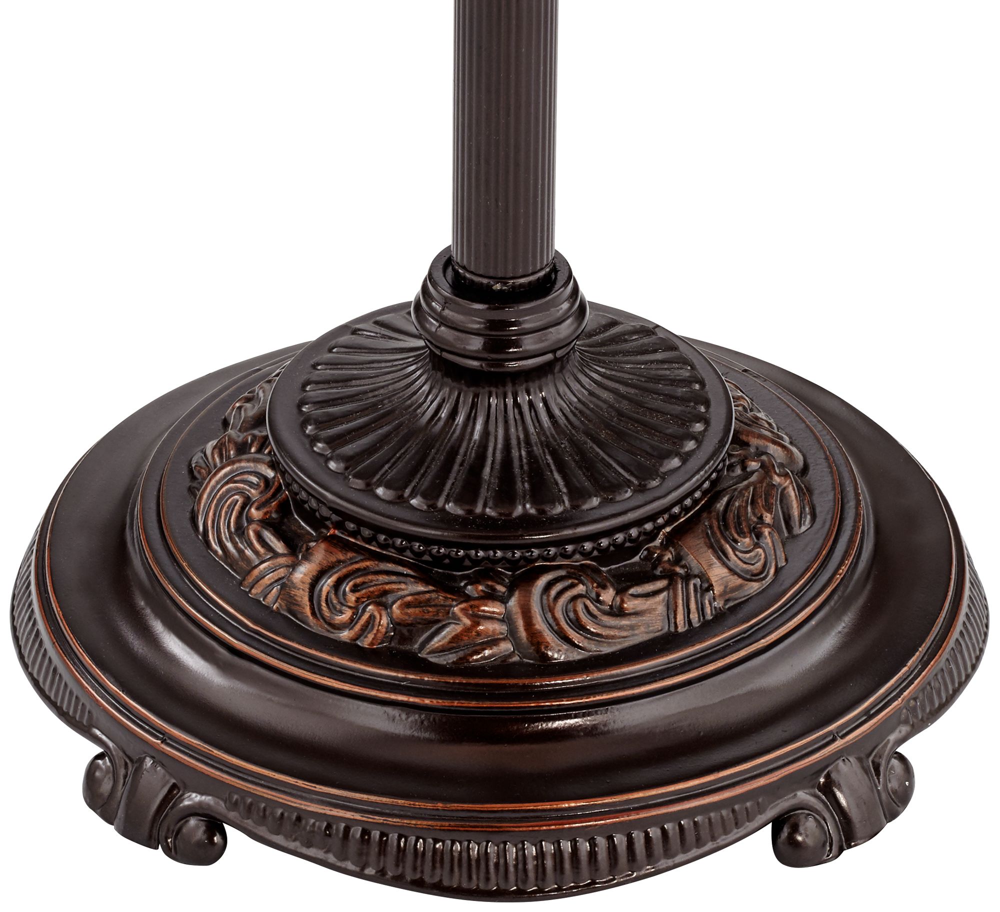 Image 6 Regency Hill Astor 63" High Bronze Tortoise Shell Font Floor Lamp more views