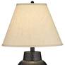 Regency Hill Auburn 25" Hammered Bronze Metal Table Lamp Set of 2