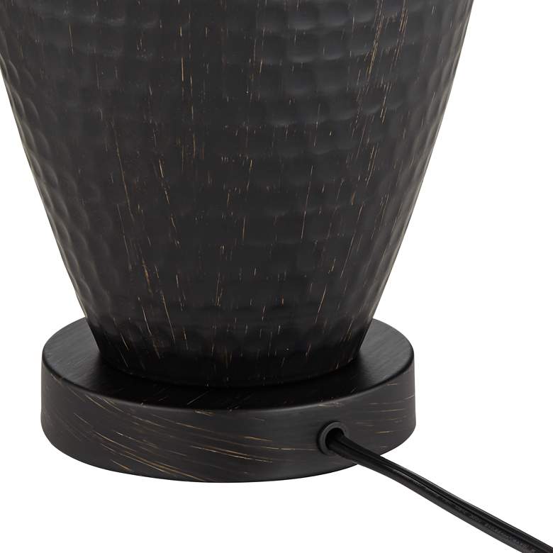 Image 7 Regency Hill Auburn 25" Hammered Bronze Table Lamp more views