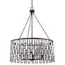 Thumbnail3 of Regency Hill Aurelia 26 3/4" Bronze and Clear Glass Drum Pendant Light