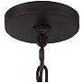 Thumbnail4 of Regency Hill Aurelia 26 3/4" Bronze and Clear Glass Drum Pendant Light more views
