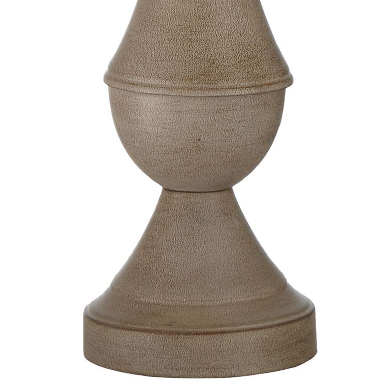 Image 6 Regency Hill Avery 25" Faux Wood and Ivory Touch USB Lamps Set of 2 more views