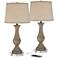 Regency Hill Avery Touch USB Lamps with LED Bulbs and Acrylic Risers