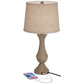 Image3 of Regency Hill Avery Traditional USB Touch Lamps with LED Bulbs Set of 2 more views