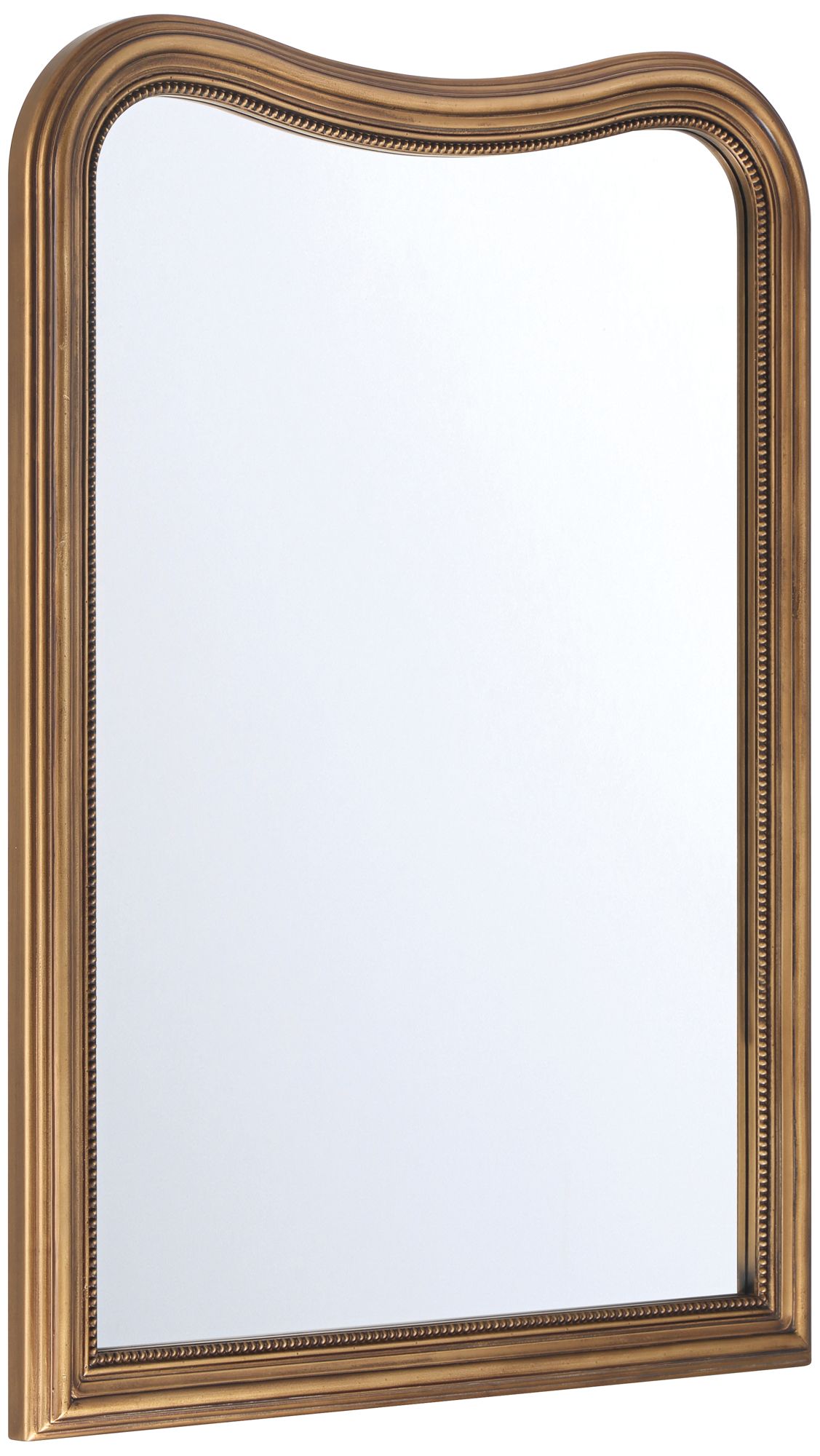 Image 4 Regency Hill Barcelona 30" x 42" Gold Arched Vintage Wall Mirror more views