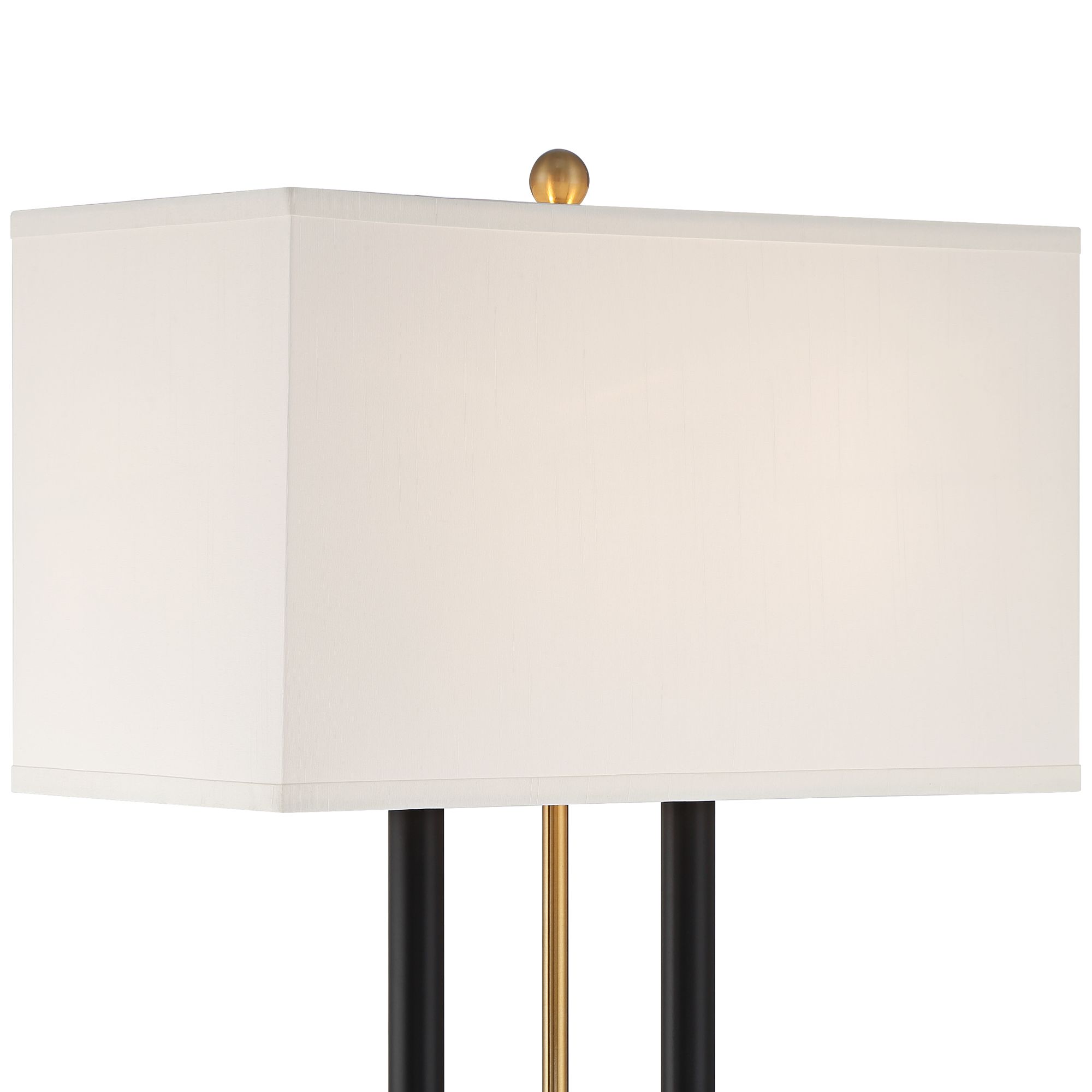 Image 3 Regency Hill Barclay 28" Traditional Black Gold Lamp Dual USB Ports more views